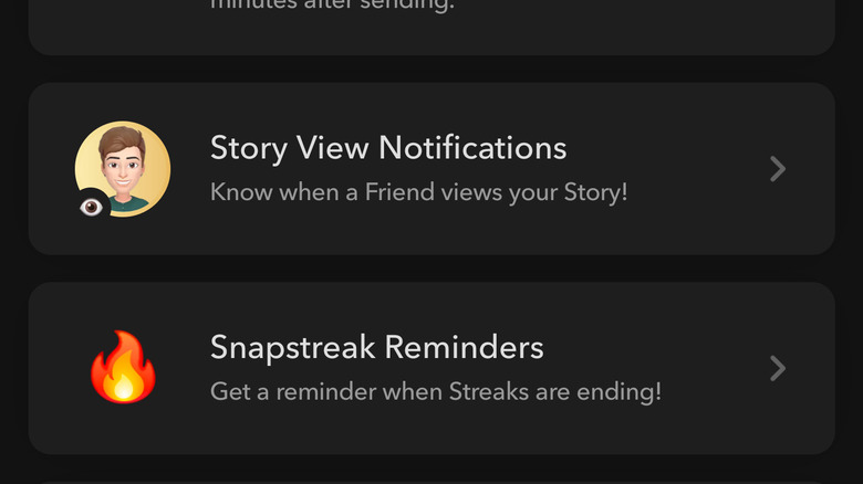 Story view notifications in Snapchat+