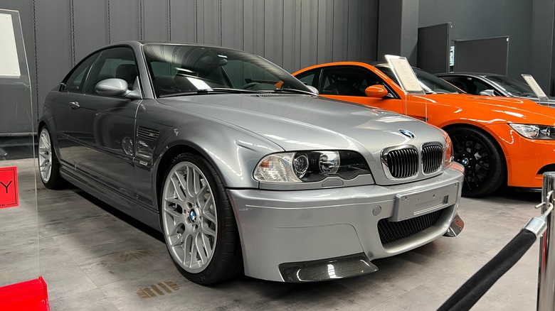 grey M3 CSL on display