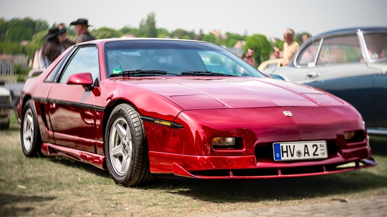 Red Pontiac Fiero