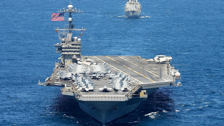 USS George Washington at sea