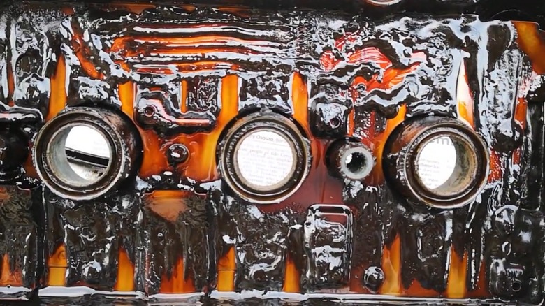 engine with sludge