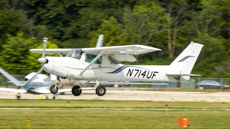 Cessna 152 taking off