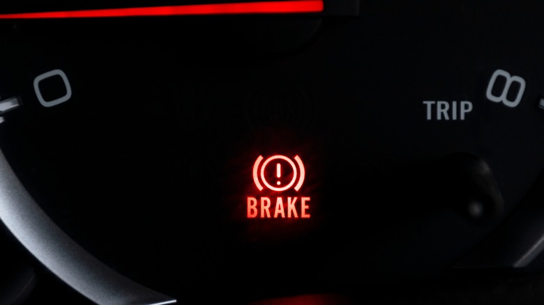 Brake symbol on dashboard