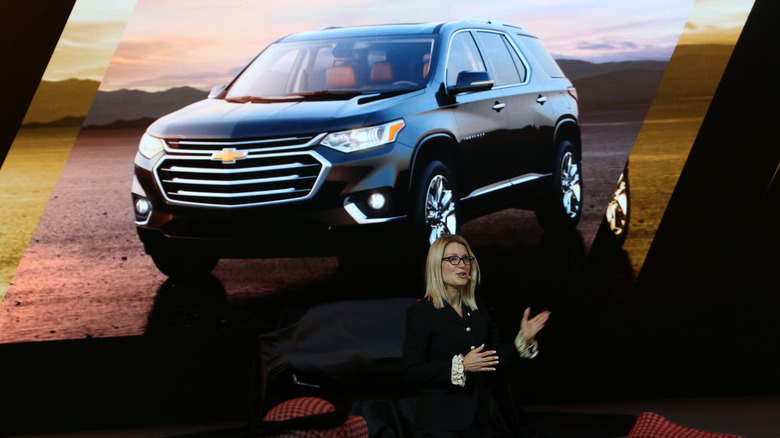 Chevrolet Tahoe RST reveal on screen