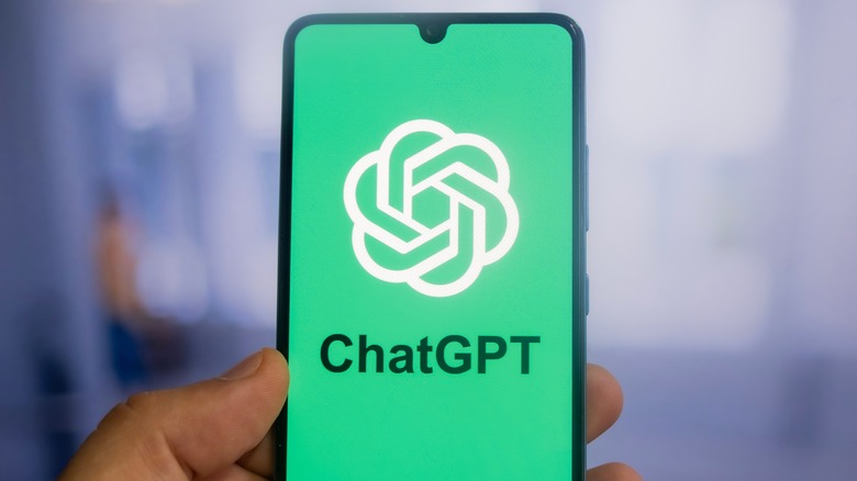 ChatGPT on a phone