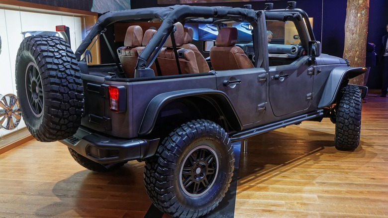 Wrangler JK in showroom