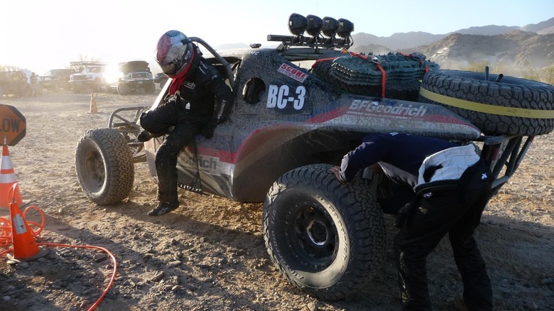 BFGoodrich tires on trophy truck parked