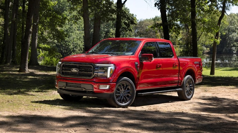 2024 Ford F-150 Lariat Trim surrounded by trees