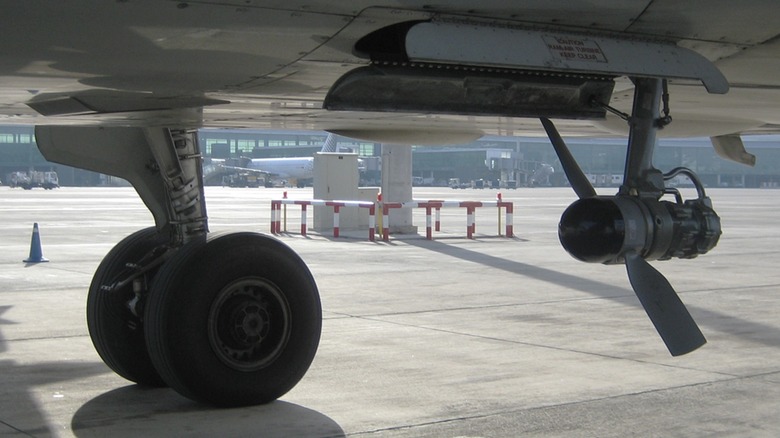 A RAM Air Turbine on an Airbus A320