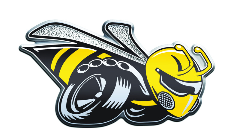 Illustration of the Dodge Challenger R/T Scat Pack 1320 "Angry Bee" fender badge