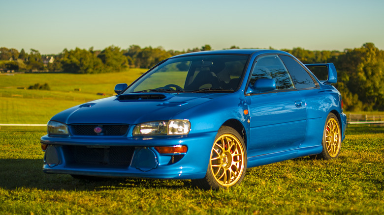 Subaru 22B STI front quarter parked