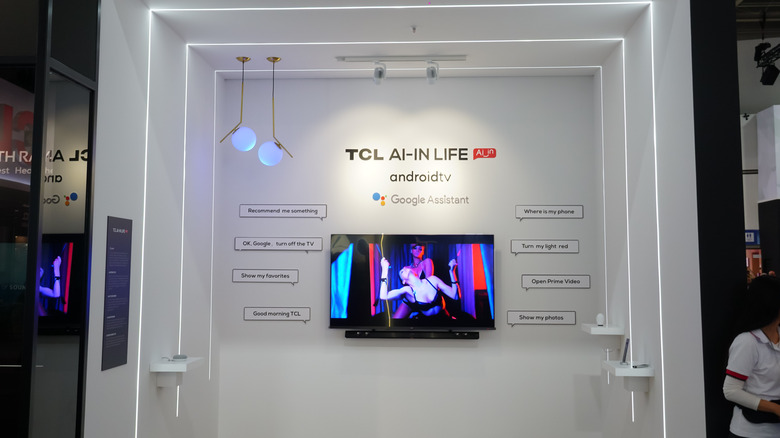 TCL smart TV display