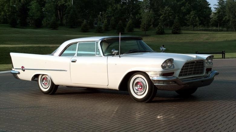 Front-right quarter shot of a 1957 Chrysler 300C