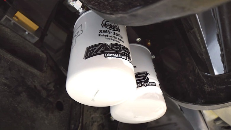 Part of a FASS Diesel Fuel System as installed on a truck