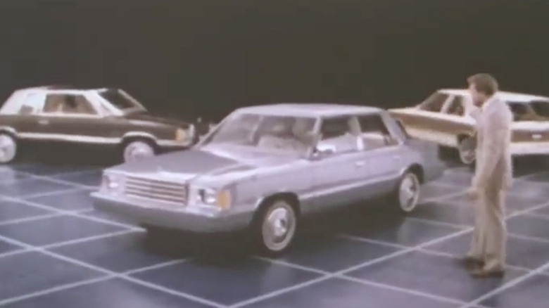 Chrysler K Cars on display in marketing materials