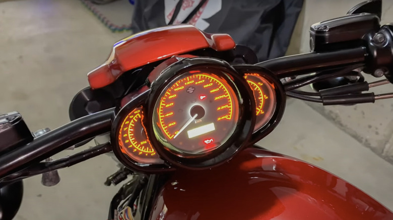 Harley Davidson red key light