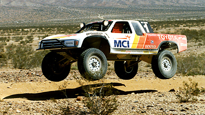 Ivan Stewart in Toyota off-road race