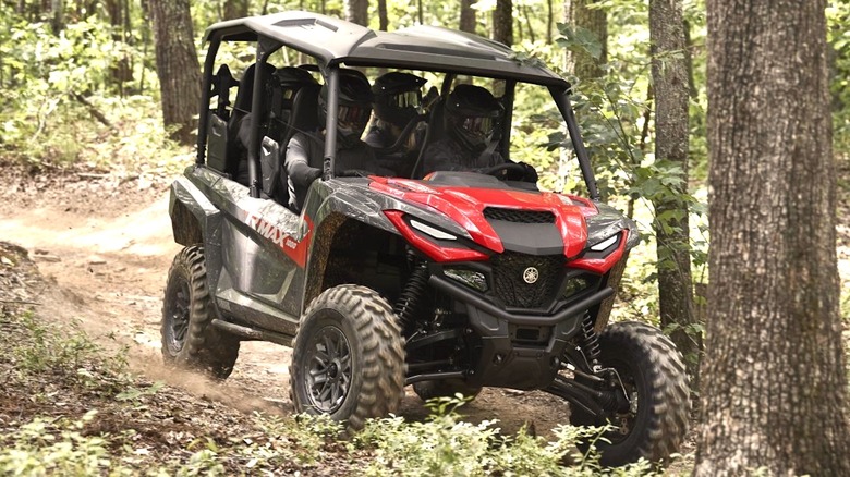 Yamaha UTV on the trail