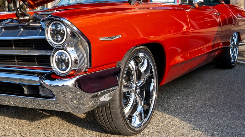 Close up of a 1965 Pontiac Catalina