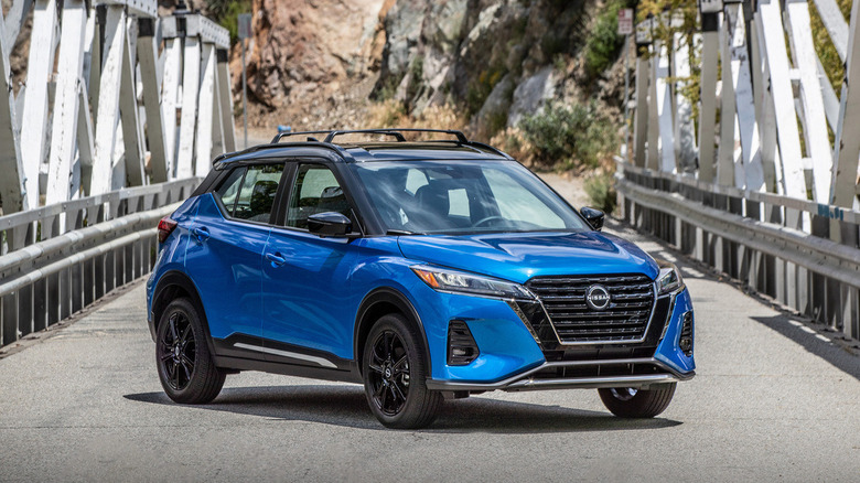 2024 Nissan Kicks parked bridge