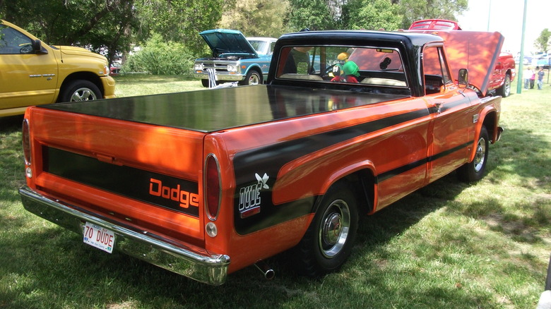 Back of Dodge Dude pickup on display