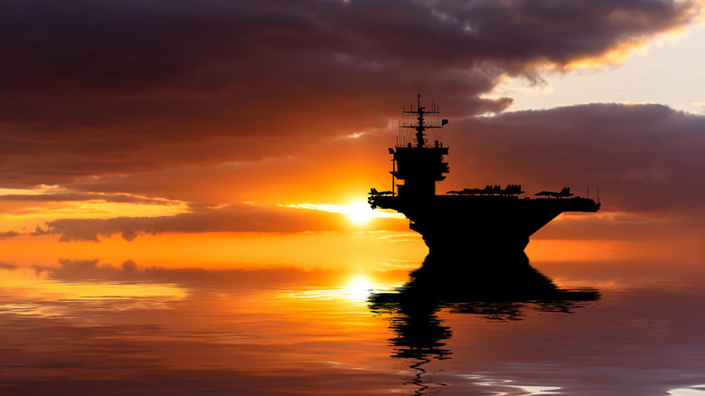 Aircraft carrier silhouette