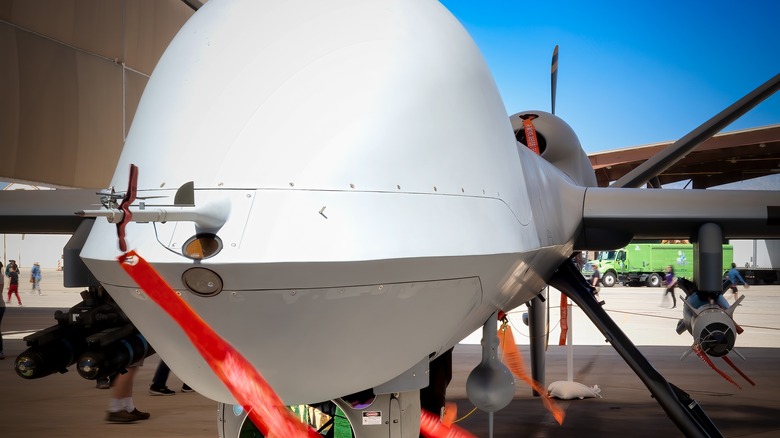 MQ-9 Reaper front view close up