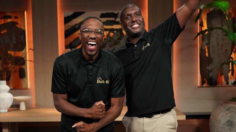 Maurice Bachelor and Joel Griffith behind the scenes of 'Shark Tank'