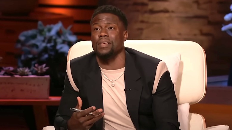 Kevin Hart listening to pitch