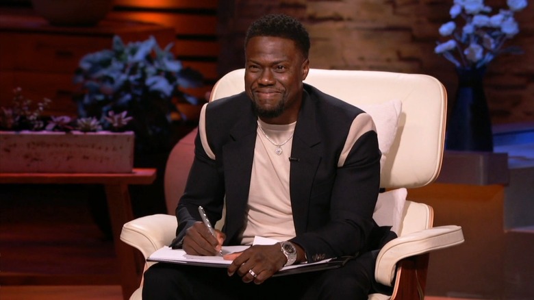 Kevin Hart listening to Candi pitch on Shark Tank Season 13