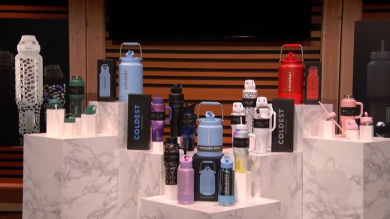 Coldest bottles and products displayed on Shark Tank