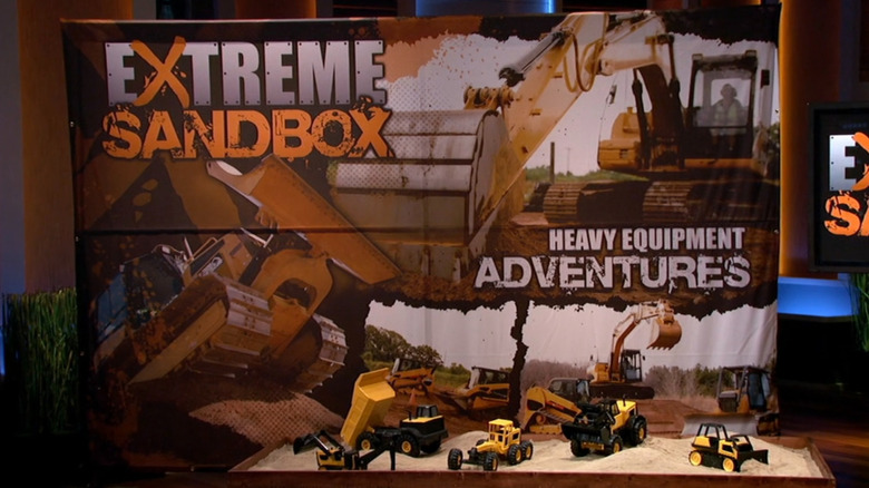 Extreme Sandbox display on Shark Tank