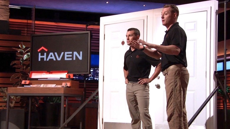 Haven Door Lock inventors trying to convince Shark Tank panelists to invest