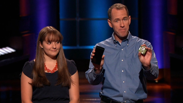 Brooke and James presenting on Shark Tank