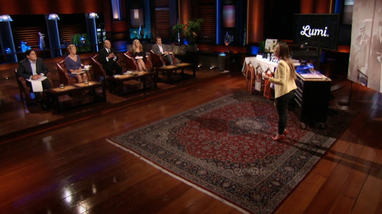 Lumi co-founder Jesse Genet pitches her product to the Sharks on Shark Tank.