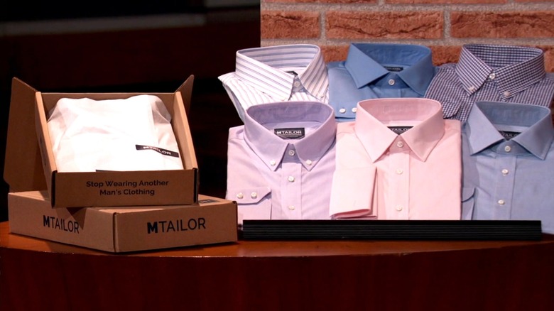 MTailor shirts on display in Shark Tank Season 7