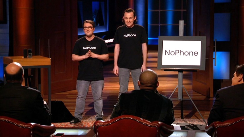 Van Gould and Chris Sheldon listen to sharks on Shark Tank