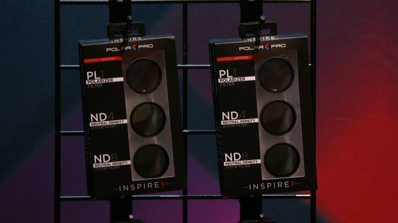 PolarPro lenses displayed on Shark Tank