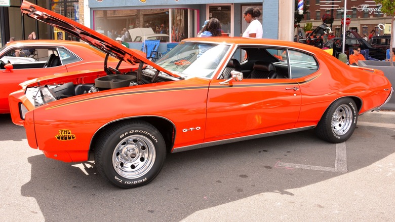 1969 Pontiac GTO Judge on display