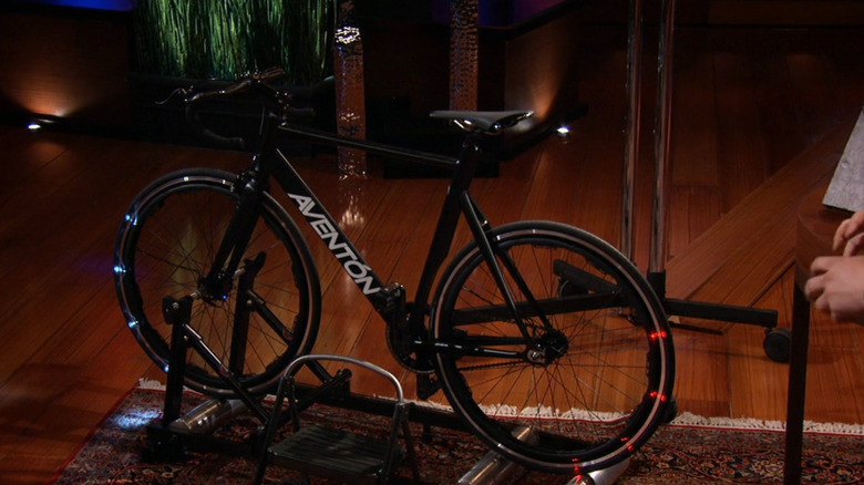 Bike being displayed on Shark Tank