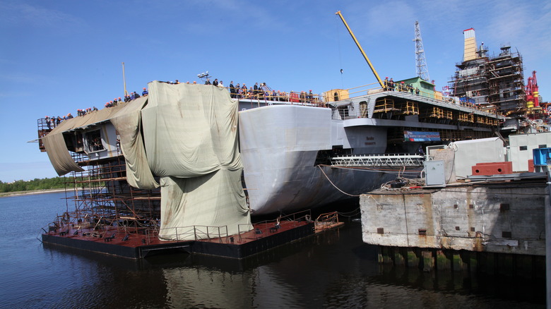 INS Vikramaditya docked