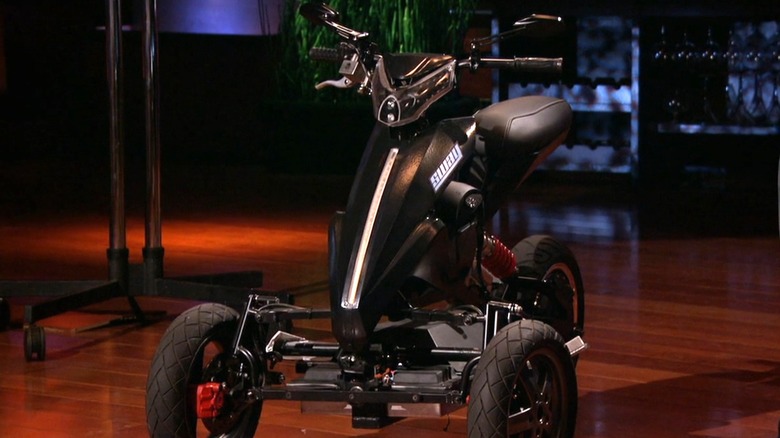 Sway Motorsports trike on display in Shark Tank Season 8