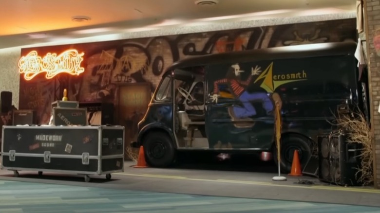 Aerosmith International Harvester Metro touring van Park Hotel lobby Las Vegas