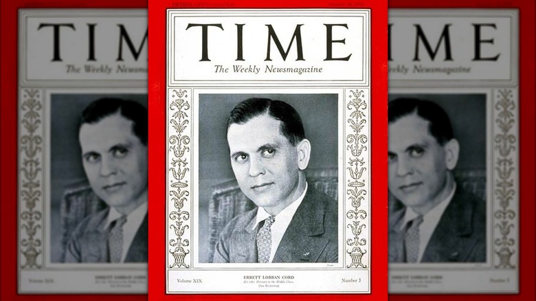 Errett Lobban Cord on the cover of Time Magazine in 1932