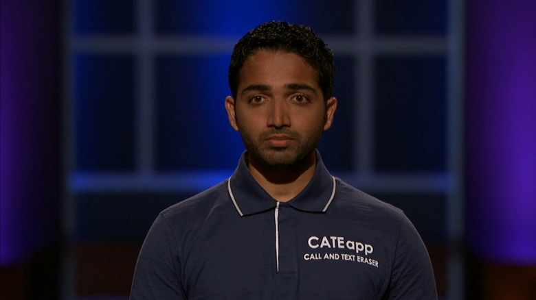 Neal Desai pitching CATE App on Shark Tank