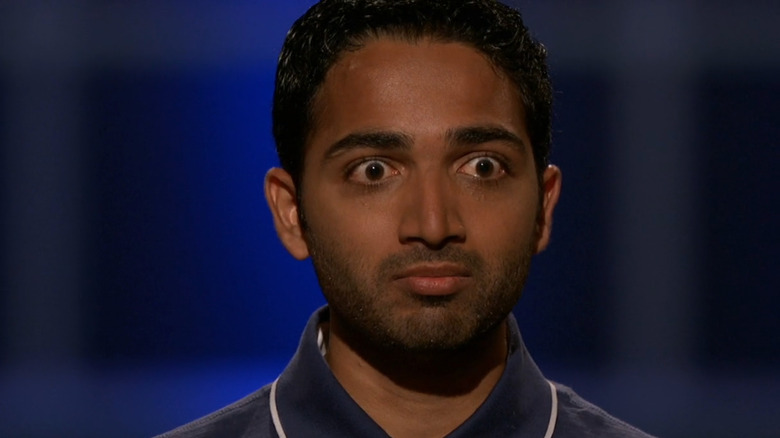 Neal Desai looks surprised on Shark Tank