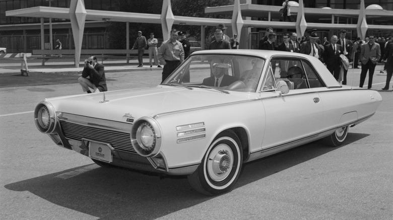 chrysler turbine car vintage photograph