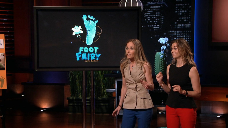 Foot Fairy app logo on Shark Tank with founders