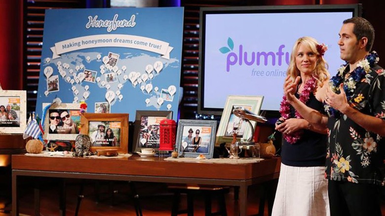 Honeyfund presentation on the set of "Shark Tank"