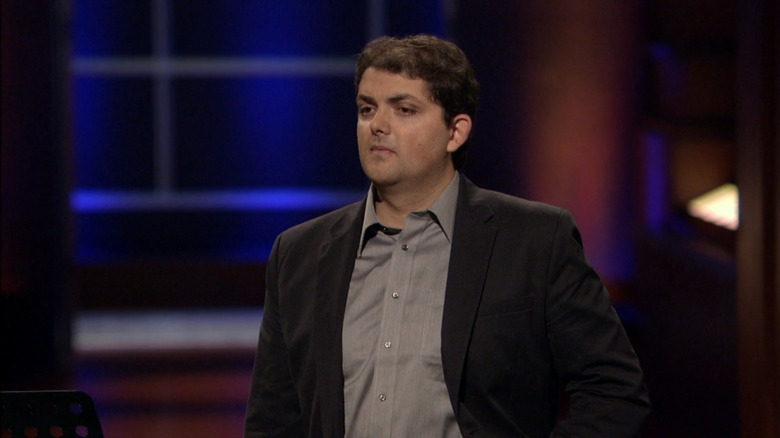 Aviv talking to the investors on Shark Tank